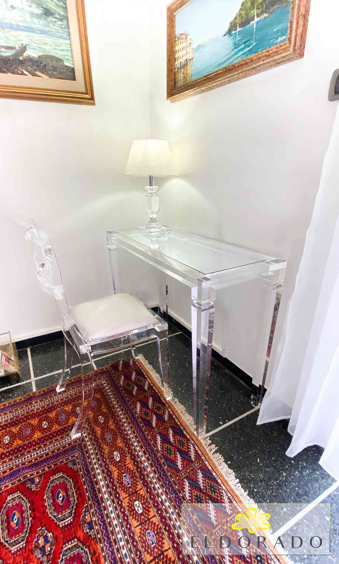 Consolle plexiglass LV1 cm 100 x 40 h.75